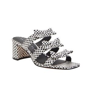 Katy Perry Tooliped Bow Sandal Polka Dot Snake Block Heel